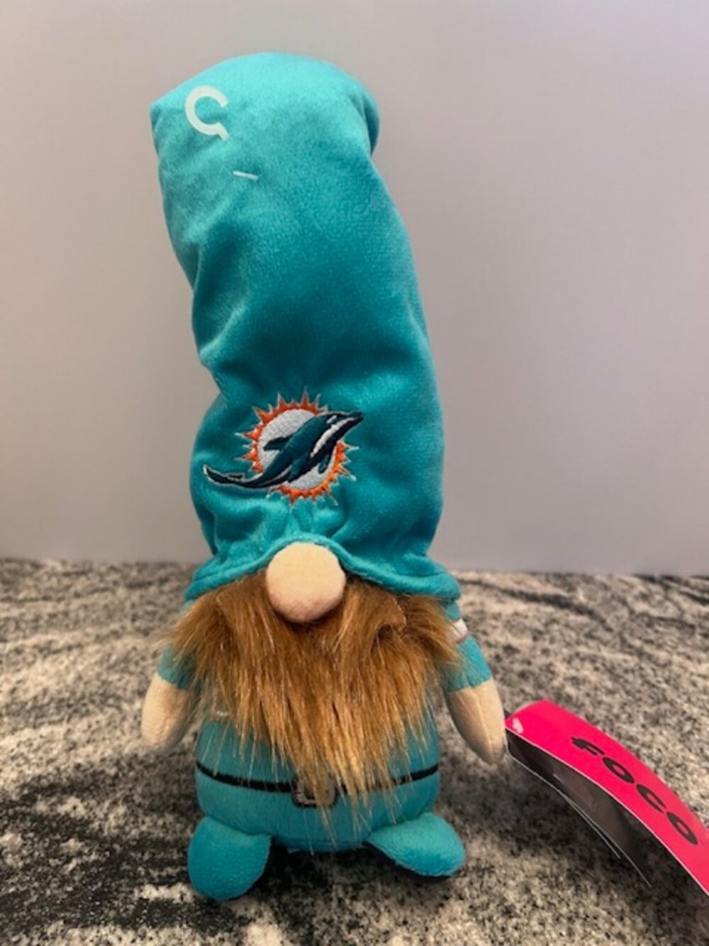 MIAMI DOLPHINS NFL Official Plush Gnome bearded fun collectible football FOCO